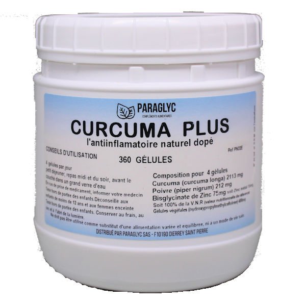 Curcuma plus em flacon de 360 gélules