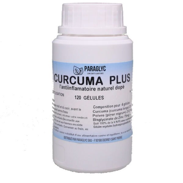 Curcuma plus en flacon inviolable de 120 gélules