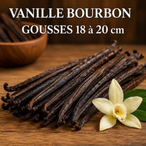 Vanille bourbon Madagascar gousses18 à 20 cm