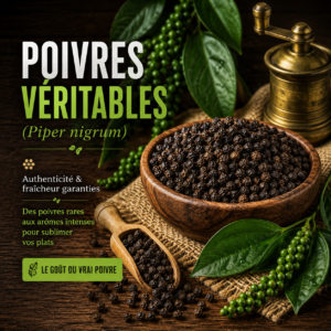 Poivres veritables piper nigrum